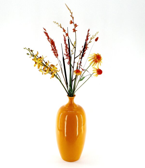 Vaas met kunstbloemen 'Sunshine'