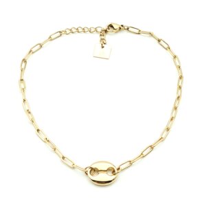 ZAG Bijoux enkelbandje 'Button'