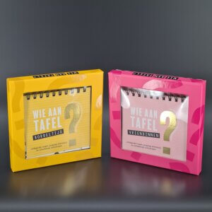 Wie aan tafel? Vriendinnen (Roze)