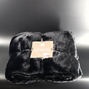 Woonplaid Deluxe Cutieplaid J-Line Black