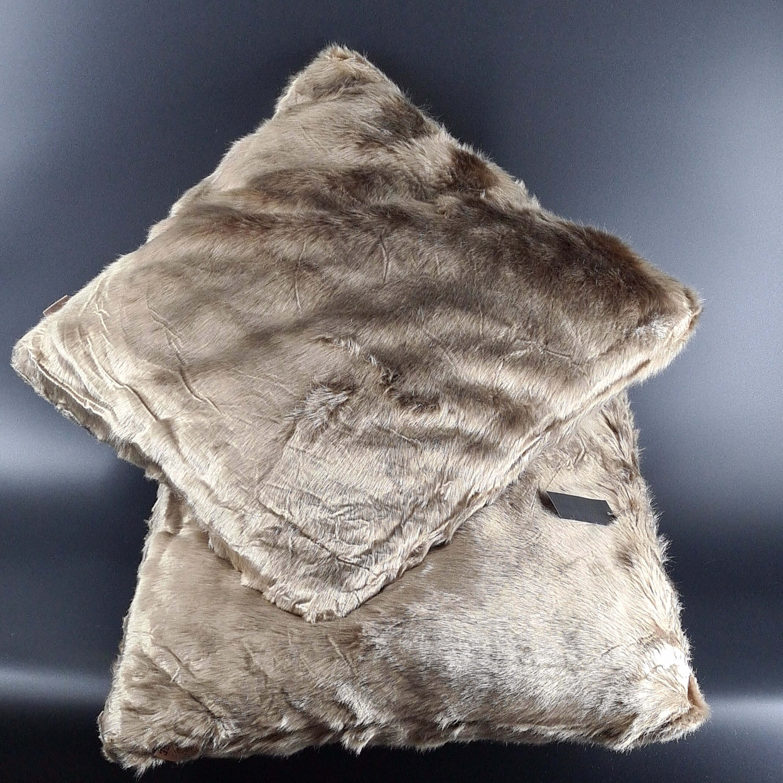 Fox Faux Fur Cushion - Brown main image 0