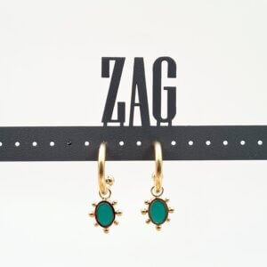 ZAG Bijoux Oorbellen Joa Malachite