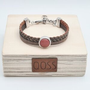 Qoss Armband Nova Blush Taupe Leer