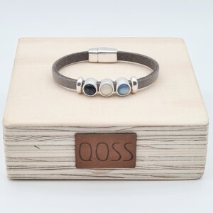 Qoss Armband KIDS Jeansblauw/Prosecco/Hemelsblauw Milo